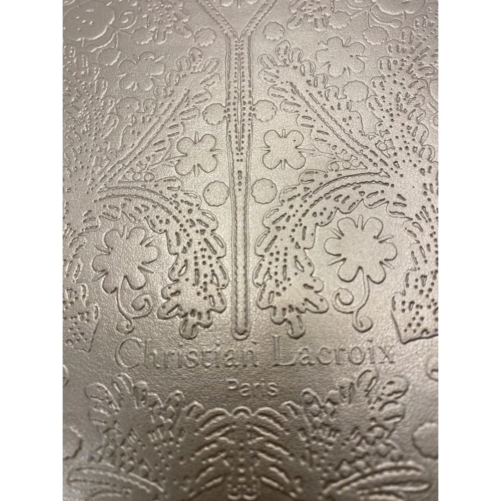 Christian Lacroix Paris Paseo Gold‎ Embossed Journal Notebook Metallic Gold 8x6